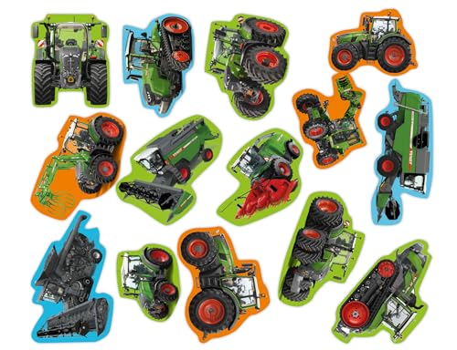42-teiliges XXL-Konfetti-Set * FENDT TRAKTOR * als Deko für Kinderparty und Kindergeburtstag | Bauernhof Farm Landwirtschaft Trecker Tischdeko Streudeko Kinder Geburtstag Party von DH-Konzept