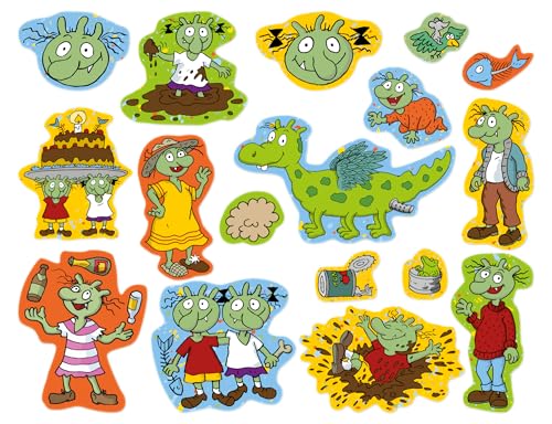 51-teiliges XXL-Konfetti-Set * DIE OLCHIS * als Deko für Kinderparty und Kindergeburtstag | Olchi Tischdeko Streudeko Kinder Geburtstag Party Set von DH-Konzept
