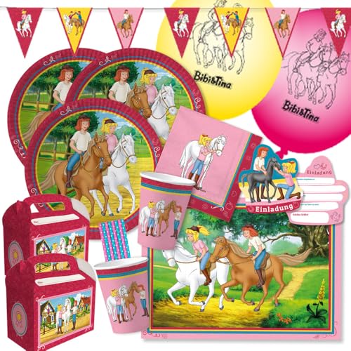 71-teiliges Party-Set - Bibi und Tina - für 6 - 8 Kinder 71-teiliges Party-Set - Bibi und Tina - für 6 - 8 Kinder von DH-Konzept
