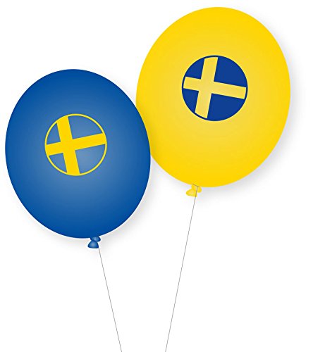 DH-Konzept 8 Luftballons * SCHWEDEN * als Deko für Mottoparty, Länderparty und Geburtstag Ballons Party Set DH-Konzept 8 Luftballons * SCHWEDEN * als Deko für Mottoparty, Länderparty und Geburtstag Ballons Party Set von DH-Konzept