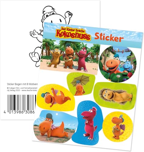 8 Sticker * DER KLEINE DRACHE KOKOSNUSS * zum Kindergeburtstag und Mottoparty | Leicht ablösbare Sticker | Mädchen Jungen Kinder Party Geburtstag 8 Sticker * DER KLEINE DRACHE KOKOSNUSS * zum Kindergeburtstag und Mottoparty | Leicht ablösbare Sticker | Mädchen Jungen Kinder Party Geburtstag von DH-Konzept