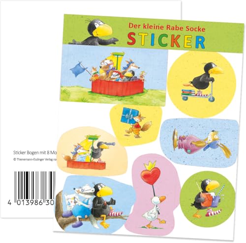 8 Sticker * DER KLEINE RABE SOCKE * zum Kindergeburtstag und Mottoparty | Leicht ablösbare Sticker | Mädchen Jungen Kinder Party Geburtstag 8 Sticker * DER KLEINE RABE SOCKE * zum Kindergeburtstag und Mottoparty | Leicht ablösbare Sticker | Mädchen Jungen Kinder Party Geburtstag von DH-Konzept