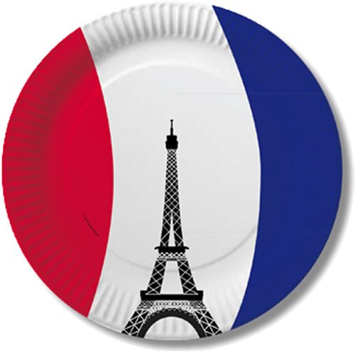 DH-Konzept 10 Pappteller im * FRANKREICH * für Party und Geburtstag Feier Fete Set France Französische Nacht Paris Eifelturm Mottoparty Rot Weiss Blau Teller Partyteller DH-Konzept 10 Pappteller im * FRANKREICH * für Party und Geburtstag Feier Fete Set France Französische Nacht Paris Eifelturm Mottoparty Rot Weiss Blau Teller Partyteller von DH-Konzept