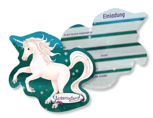 DH-Konzept 8 Einladungskarten * STERNENSCHWEIF * für Kindergeburtstag und Mottoparty | Einladungen aus 400g-Karton | Laura Mädchen Pferde Einhorn Kinder Party Geburtstag DH-Konzept 8 Einladungskarten * STERNENSCHWEIF * für Kindergeburtstag und Mottoparty | Einladungen aus 400g-Karton | Laura Mädchen Pferde Einhorn Kinder Party Geburtstag von DH-Konzept