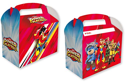 DH-Konzept 8 Geschenkboxen * Power Players * für Mitgebsel zur Superhelden-Party und Kindergeburtstag | Party Partytüten Tüten Kinder Geburtstag von DH-Konzept