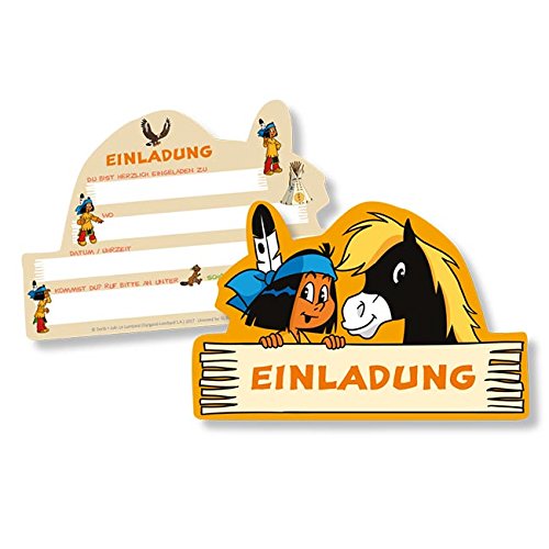 DH-Konzept Einladungskarten Indianerjunge Yakari 6er Pack von DH-Konzept