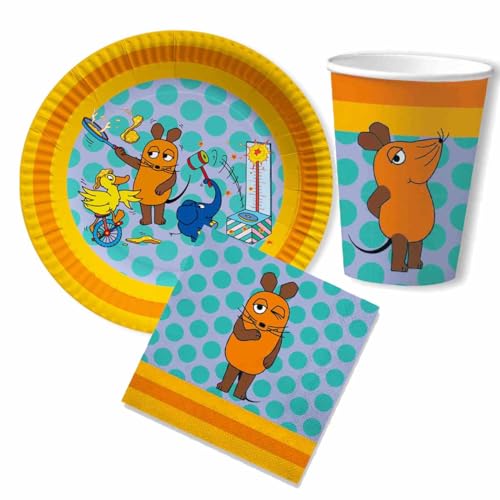 DH-Konzept Partyset Die Maus für 8 Gäste - Teller Becher Servietten DH-Konzept Partyset Die Maus für 8 Gäste - Teller Becher Servietten von DH-Konzept