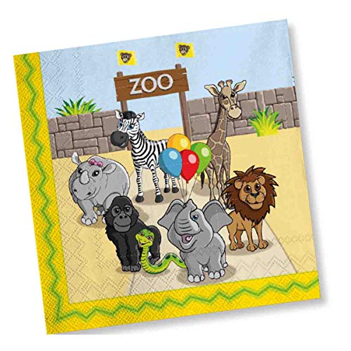 DH-Konzept: 20 Servietten * Zoo & ZOOTIERE * für Kindergeburtstag und Mottoparty | Kinder Napkins Papierservietten Tiere Party Set DH-Konzept: 20 Servietten * Zoo & ZOOTIERE * für Kindergeburtstag und Mottoparty | Kinder Napkins Papierservietten Tiere Party Set von DH-Konzept