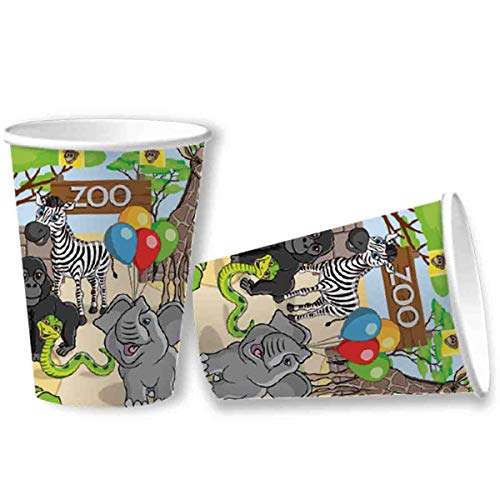 DH-Konzept: 8 Becher * Zoo & ZOOTIERE * für Kindergeburtstag und Mottoparty | Kinder Pappbecher Partybecher Tiere Party Set DH-Konzept: 8 Becher * Zoo & ZOOTIERE * für Kindergeburtstag und Mottoparty | Kinder Pappbecher Partybecher Tiere Party Set von DH-Konzept