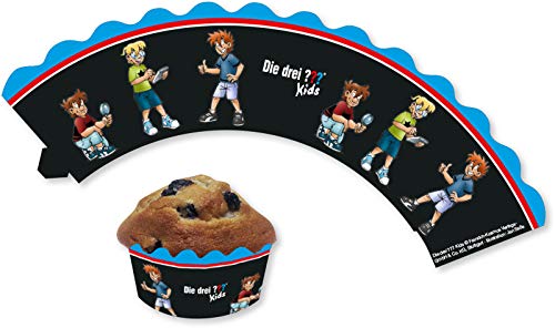 Die Drei ??? Cupcake Banderolen 12St. von DH-Konzept