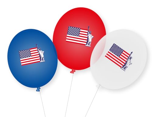 Luftballons "United States of America" 9er Pack von DH-Konzept