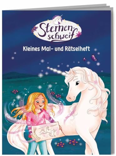 Mal- und Rätselheft * STERNENSCHWEIF * zum Kindergeburtstag und Mottoparty | DIN A6, 8 Seiten, perfektes Mitgebsel | Laura Mädchen Pferde Einhorn Kinder Party Geburtstag von DH-Konzept