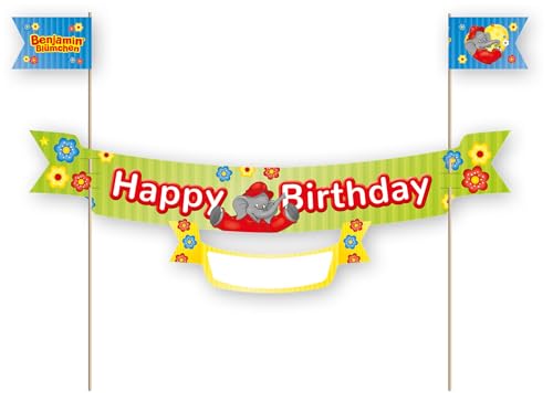 Tortenbanner * BENJAMIN BLÜMCHEN * als Deko als Kuchen und Torten | 23x20cm, mit Krone und Namensschild | für Kindergeburtstag Kinderparty Kinder Geburtstag Party Elefant Trörööö Tortenbanner * BENJAMIN BLÜMCHEN * als Deko als Kuchen und Torten | 23x20cm, mit Krone und Namensschild | für Kindergeburtstag Kinderparty Kinder Geburtstag Party Elefant Trörööö von DH-Konzept