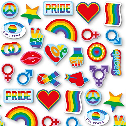 XXL-Konfetti * Regenbogen Farben * als Tischdeko für Party und Geburtstag | 63 Teile | Mottoparty Deko Dekoration Pride Gay LGBT von DH-Konzept
