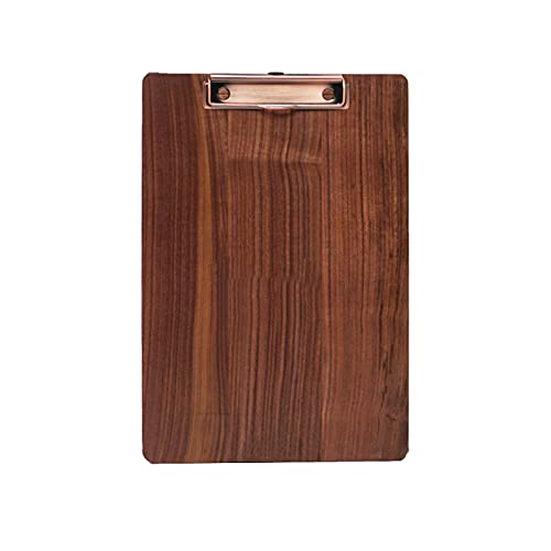 Klemmbrett Black Walnut-Zwischenablage mit Metall-Clip-Datenorganisation Ordner Schreibvorstand Bill-Ordner-Bindemittel für Zuhause, Restaurant, Geschäft (2 Packungen) Klemmbrett a4 ( Size : X-Small ) von DHCZZRS774