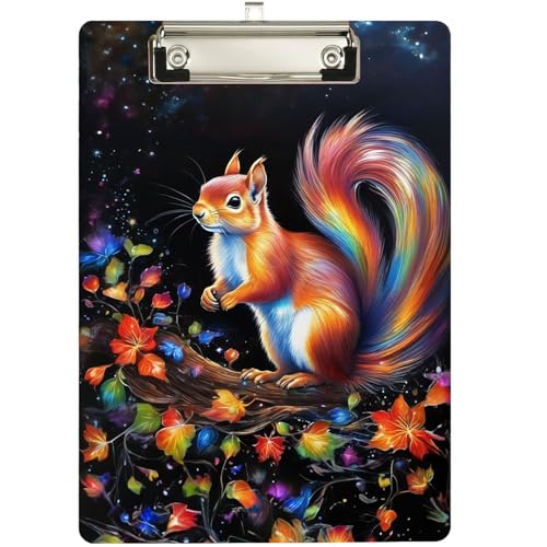 DHEEBFWE Modisches Klemmbrett, personalisiertes Klemmbrett-Design mit Bürobedarf, mit niedrigem Profil, Metallclip, einziehbare Lasche zum Aufhängen, Standard-A4-Buchstabengröße 22,9 x 32,5 cm DHEEBFWE Modisches Klemmbrett, personalisiertes Klemmbrett-Design mit Bürobedarf, mit niedrigem Profil, Metallclip, einziehbare Lasche zum Aufhängen, Standard-A4-Buchstabengröße 22,9 x 32,5 cm von DHEEBFWE