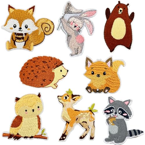 DHER Stickereien Aufnäher Kinder Applikation zum Aufbügeln Fußball-Stickerei-Patches 8 Stück Sporty Style Kleidung Stickerei Iron-On Fabric Sticker Zubehör Mode Patch Aufkleber für Jacken (D) von DHER