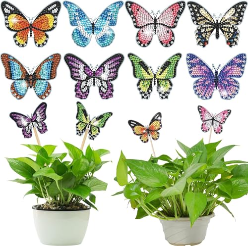 DHGKVK 8PCS Schmetterling Diamond Painting Kits, Diamond Painting,Diamond Painting Schmetterling, Diamond Painting Art für Garten Dekor, Tolle Gartendekoration für Kinder und Erwachsene. DHGKVK 8PCS Schmetterling Diamond Painting Kits, Diamond Painting,Diamond Painting Schmetterling, Diamond Painting Art für Garten Dekor, Tolle Gartendekoration für Kinder und Erwachsene. von DHGKVK
