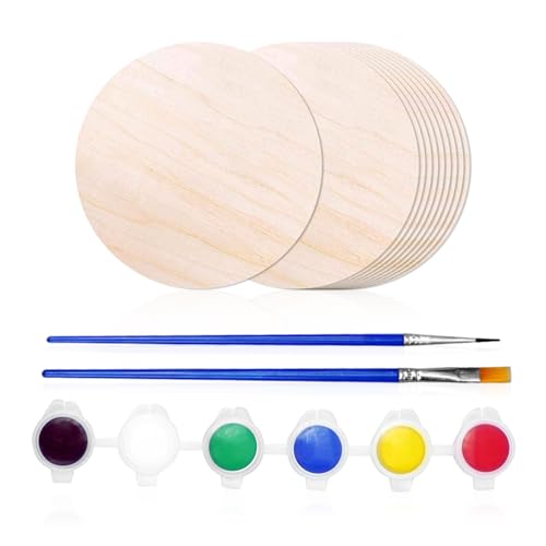 10 Stück 10-Cm-Holzspäne, 1 Satz Malwerkzeuge, Leere Malholzspäne, Schneidbare Holzbretter, Polierte Holzscheiben, Schnitzholzbretter Zum Basteln, Holzhandwerk Herstellen 10 Stück 10-Cm-Holzspäne, 1 Satz Malwerkzeuge, Leere Malholzspäne, Schneidbare Holzbretter, Polierte Holzscheiben, Schnitzholzbretter Zum Basteln, Holzhandwerk Herstellen von DHSBGWSX