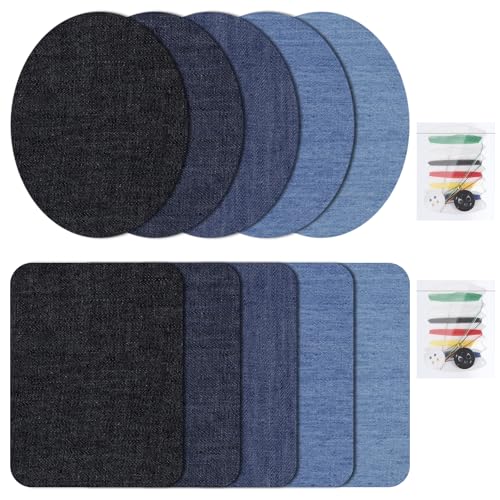 10 Stück Aufbügelflicken, Flicken zum Reparieren von Jeans, Aufbügelaufkleber, Aufbügelflicken, Jeans-Innenreparaturflicken, Kleidungsreparaturkleber, Nähflickenflicken 10 Stück Aufbügelflicken, Flicken zum Reparieren von Jeans, Aufbügelaufkleber, Aufbügelflicken, Jeans-Innenreparaturflicken, Kleidungsreparaturkleber, Nähflickenflicken von DHSBGWSX