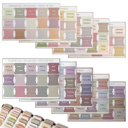 150 Aufkleber, Bohemian-Aufkleber, Morandi-Farbaufkleber, Bibeletiketten, Bibelbuchetiketten, Bibeletiketten für Männer und Frauen 150 Aufkleber, Bohemian-Aufkleber, Morandi-Farbaufkleber, Bibeletiketten, Bibelbuchetiketten, Bibeletiketten für Männer und Frauen von DHSBGWSX