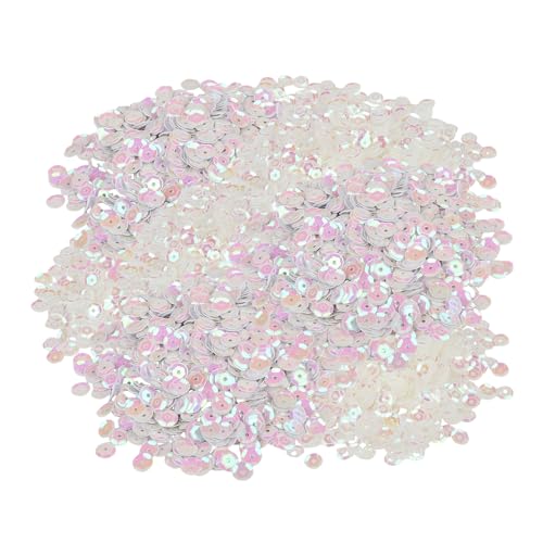 2400 Stück dekorative Pailletten, Durchmesser 6 mm, Bastel-Pailletten, runde Pailletten, kreative Dekorationen, Bekleidungszubehör, glänzende dekorative Pailletten, geeignet zum Nähen und Basteln 2400 Stück dekorative Pailletten, Durchmesser 6 mm, Bastel-Pailletten, runde Pailletten, kreative Dekorationen, Bekleidungszubehör, glänzende dekorative Pailletten, geeignet zum Nähen und Basteln von DHSBGWSX