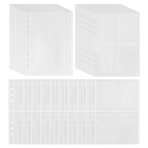30-Teiliger Kartenordner, Wasserdichter 6-Loch-Ordner, A5-Aufbewahrungsdokumententasche, 1p, 2p, 4p Taschenfotohalter, Geeignet Für Fotos, Karten, Dokumente, Quittungen 30-Teiliger Kartenordner, Wasserdichter 6-Loch-Ordner, A5-Aufbewahrungsdokumententasche, 1p, 2p, 4p Taschenfotohalter, Geeignet Für Fotos, Karten, Dokumente, Quittungen von DHSBGWSX
