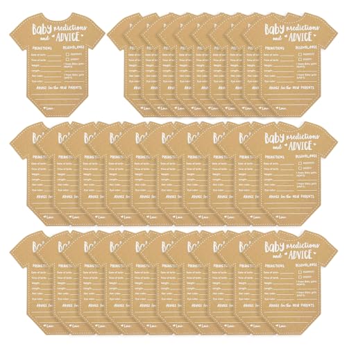DHSBGWSX 30 Vorhersagekarten, Babyparty-Dekorationen, Baby-Vorhersagekarten, Babyparty-Dekorationen, Babyparty-Geschenke, Babyparty-Karten, Unisex-Babyparty-Dekorationen DHSBGWSX 30 Vorhersagekarten, Babyparty-Dekorationen, Baby-Vorhersagekarten, Babyparty-Dekorationen, Babyparty-Geschenke, Babyparty-Karten, Unisex-Babyparty-Dekorationen von DHSBGWSX