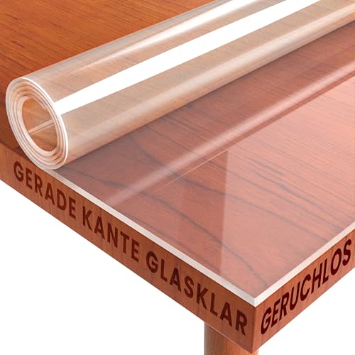 Transparente Tischfolie Schutzfolie Folie Eckig 95 x 210 cm Maschinenzuschnitt Tischdecke Schutztischdecke Transparente Tischfolie Schutzfolie Folie Eckig 95 x 210 cm Maschinenzuschnitt Tischdecke Schutztischdecke von DHT-Folien-2mm