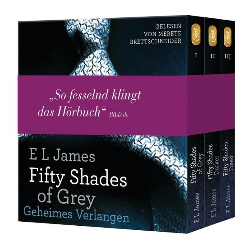 Fifty Shades Of Grey, Die Gesamtausgabe (Teil 1-3),6 Audio-Cd, 6 Mp3 - E L James (Hörbuch) von DHV Der HörVerlag