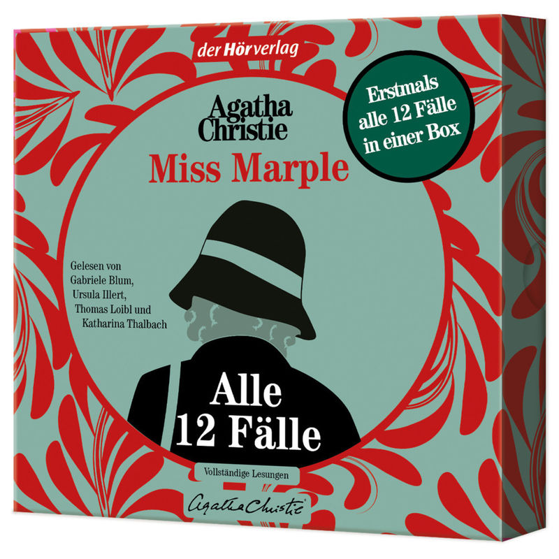 Miss Marple - Alle 12 Fälle,10 Audio-Cd, 10 Mp3 - Agatha Christie (Hörbuch) von DHV Der HörVerlag