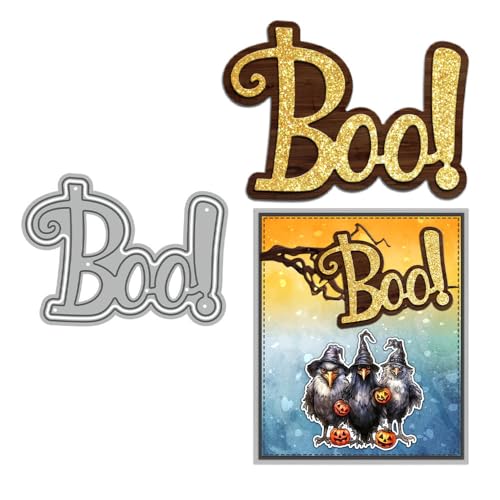 Boo Stanzformen für Kartenherstellung, Metall-Stanzformen-Sets für DIY, handgemachtes Scrapbooking, Papierbasteln, Festivals, Album, Party, Hochzeit, dekoratives Zubehör von DHVTESN