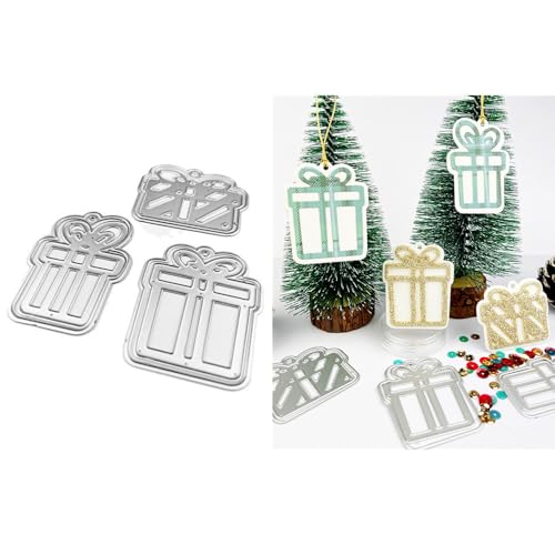 Geschenkbox-Stanzformen für Kartenherstellung, Etiketten, Metall-Stanzformen-Sets für DIY, handgemachtes Scrapbooking, Papierbasteln, Festivals, Album, Party, Hochzeit, dekoratives Zubehör von DHVTESN