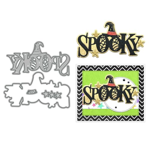 Gruselige Stanzformen für Kartenherstellung, Halloween, Metall-Stanzformen-Sets für DIY, handgemachtes Scrapbooking, Papierbasteln, Festivals, Album, Party, Hochzeit, dekoratives Zubehör von DHVTESN