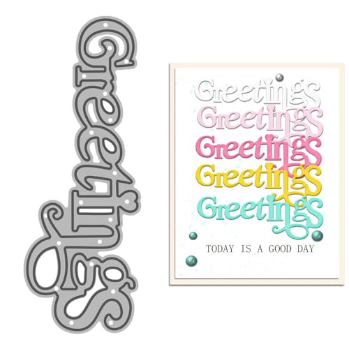 Gruß-Stanzformen für Kartenherstellung, Metall-Stanzformen-Sets für DIY, handgemachtes Scrapbooking, Papierbasteln, Festivals, Album, Party, Hochzeit, dekoratives Zubehör von DHVTESN