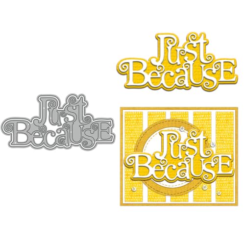 Just Because Shadow Stanzformen für Kartenherstellung, Metall-Stanzformen-Sets für DIY, handgemachtes Scrapbooking, Papierbasteln, Festivals, Album, Party, Hochzeit, dekoratives Zubehör von DHVTESN