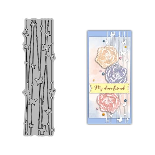 Line Schmetterling-Stanzformen für Kartenherstellung, Tier-Metall-Stanzformen-Sets für DIY, handgemachtes Scrapbooking, Papierbasteln, Festivals, Album, Party, Hochzeit, dekoratives Zubehör von DHVTESN