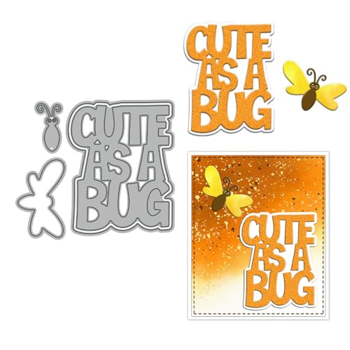 Niedlich wie ein Käfer Stanzformen für Kartenherstellung, Metall-Stanzformen-Sets für DIY, handgemachtes Scrapbooking, Papierbasteln, Festivals, Album, Party, Hochzeit, dekoratives Zubehör von DHVTESN