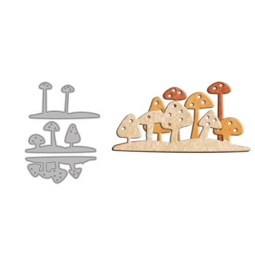 Pilz-Stanzformen für Kartenherstellung, Metall-Stanzformen-Sets für DIY, handgemachtes Scrapbooking, Papierbasteln, Festivals, Album, Party, Hochzeit, dekoratives Zubehör von DHVTESN