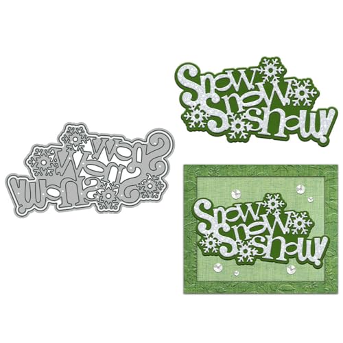 Schnee-Stanzformen für Kartenherstellung, Weihnachten, Metall-Stanzformen-Sets für DIY, handgemachtes Scrapbooking, Papierbasteln, Festivals, Album, Party, Hochzeit, dekoratives Zubehör von DHVTESN