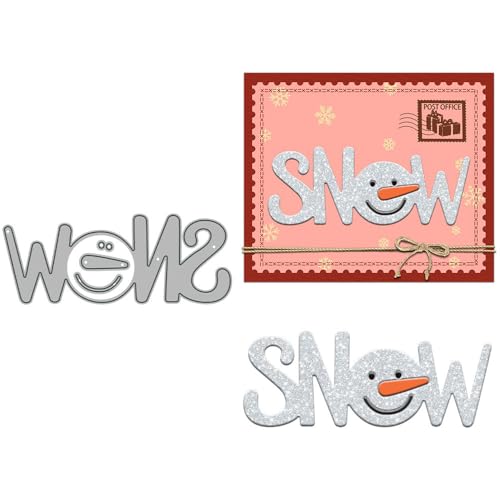 Schnee-Stanzformen für Kartenherstellung, Weihnachten, Metall-Stanzformen-Sets für DIY, handgemachtes Scrapbooking, Papierbasteln, Festivals, Album, Party, Hochzeit, dekoratives Zubehör von DHVTESN