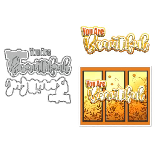Sie sind schöne Stanzformen für Kartenherstellung, Metall-Stanzformen-Sets für DIY, handgemachtes Scrapbooking, Papierbasteln, Festivals, Album, Party, Hochzeit, dekoratives Zubehör von DHVTESN