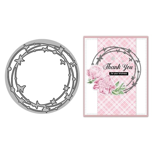 Stanzformen für Grußkarten, Schmetterlingskranz, Stanzformen für Bastelarbeiten, Scrapbooking, Papierbasteln, Festivals, Album, Party, Hochzeit, dekoratives Zubehör von DHVTESN