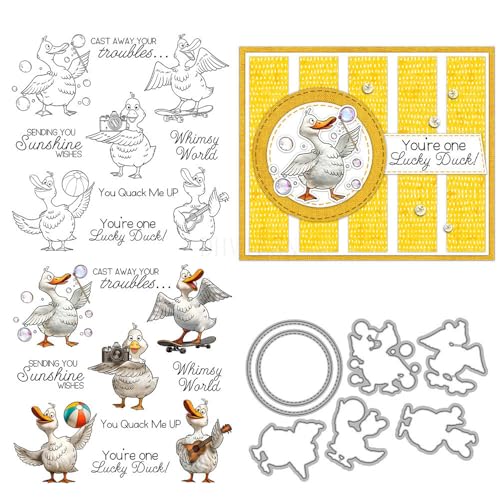 Stanzformen und Stanzformen für Kartenherstellung, Motiv: Spielente, transparent, Silikon, Stempel und Metall-Stanzformen, Sets für DIY, Scrapbooking, Papierbasteln, Siegel, dekoratives Zubehör Stanzformen und Stanzformen für Kartenherstellung, Motiv: Spielente, transparent, Silikon, Stempel und Metall-Stanzformen, Sets für DIY, Scrapbooking, Papierbasteln, Siegel, dekoratives Zubehör von DHVTESN