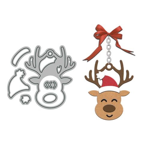 Stanzschablonen mit Weihnachtsmotiven für Kartenherstellung, Metall-Stanzformen für Bastelarbeiten, Scrapbooking, Papierbasteln, Festivals, Album, Party, Hochzeit, dekoratives Zubehör von DHVTESN