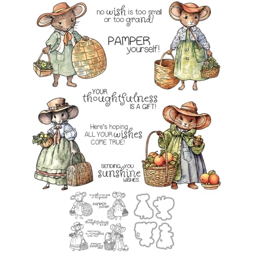 Stempel und Stanzformen für Kartenherstellung, Hutkorb, transparenter Silikon-Stempel und Metall-Stanzformen, Sets für DIY, Scrapbooking, Papierbasteln, Siegel, dekoratives Zubehör Stempel und Stanzformen für Kartenherstellung, Hutkorb, transparenter Silikon-Stempel und Metall-Stanzformen, Sets für DIY, Scrapbooking, Papierbasteln, Siegel, dekoratives Zubehör von DHVTESN