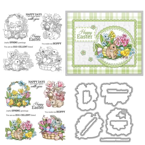 Stempel und Stanzformen für Kartenherstellung, Ostereier, transparenter Silikonstempel und Metall-Stanzformen, Sets für DIY, Scrapbooking, Papierbasteln, Siegel, dekoratives Zubehör Stempel und Stanzformen für Kartenherstellung, Ostereier, transparenter Silikonstempel und Metall-Stanzformen, Sets für DIY, Scrapbooking, Papierbasteln, Siegel, dekoratives Zubehör von DHVTESN