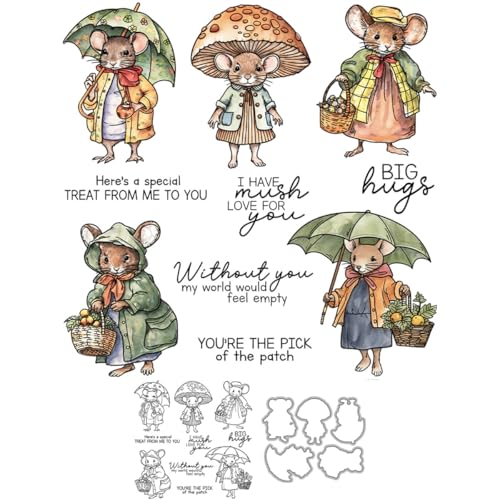 Stempel und Stanzformen für Kartenherstellung, Regenschirm, Regenmantel, transparenter Silikonstempel und Metall-Stanzformen, Sets für DIY, Scrapbooking, Papierbasteln, Siegel, dekoratives Zubehör Stempel und Stanzformen für Kartenherstellung, Regenschirm, Regenmantel, transparenter Silikonstempel und Metall-Stanzformen, Sets für DIY, Scrapbooking, Papierbasteln, Siegel, dekoratives Zubehör von DHVTESN