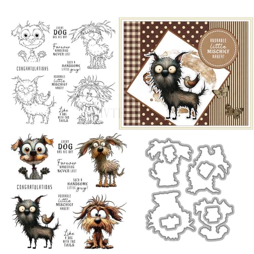 Stempel und Stanzformen für Kartenherstellung, Tiermotiv, transparent, Silikon, Stempel und Metall-Stanzformen, Sets für DIY, Scrapbooking, Papierbasteln, Siegel, dekoratives Zubehör Stempel und Stanzformen für Kartenherstellung, Tiermotiv, transparent, Silikon, Stempel und Metall-Stanzformen, Sets für DIY, Scrapbooking, Papierbasteln, Siegel, dekoratives Zubehör von DHVTESN