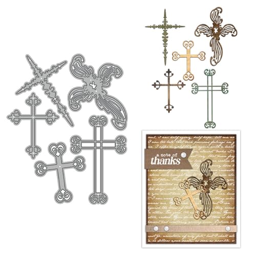 Unregelmäßige Kreuz-Stanzformen für Kartenherstellung, Metall-Stanzformen-Sets für DIY, handgemachtes Scrapbooking, Papierbasteln, Festivals, Album, Party, Hochzeit, dekoratives Zubehör von DHVTESN